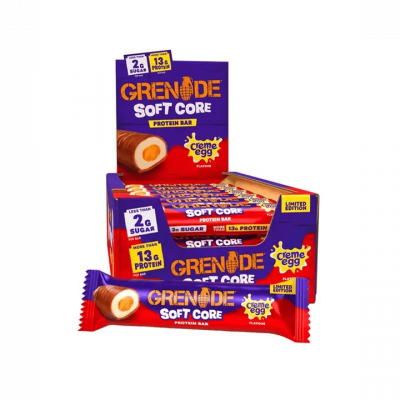 GRENADE PROTEIN BAR (SOFT CORE) 18X45G CREME EGG (LIMITED EDITION)